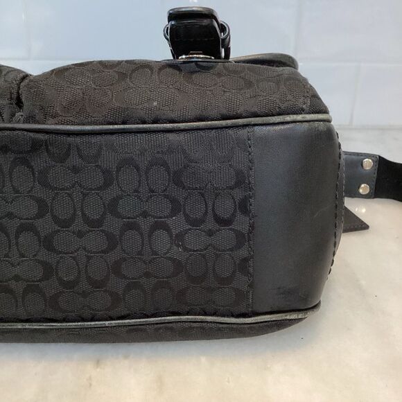 Coach Signature Logo Y2K Unisex Saddle Messenger Bag - Picture 7 of 16